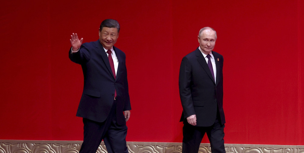 Xi Jinping and Vladimir Putin in Beijing, May 2024